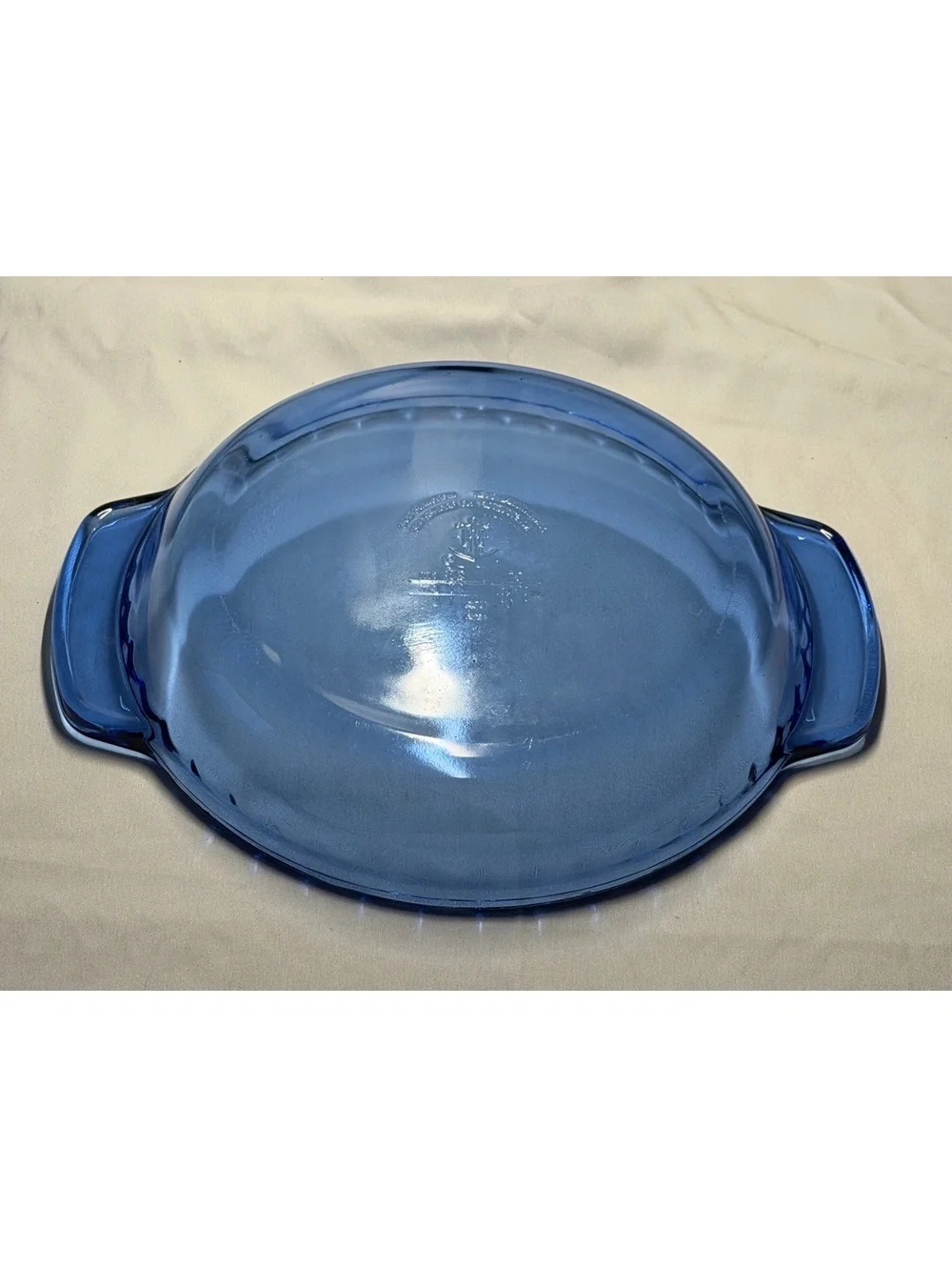 Anchor Hocking Fire King Sapphire Blue 2 Qt Covered Casserole Dish & Lid USA